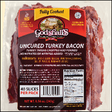 Fully Cooked Uncured Turkey Bacon (Buffet Style)