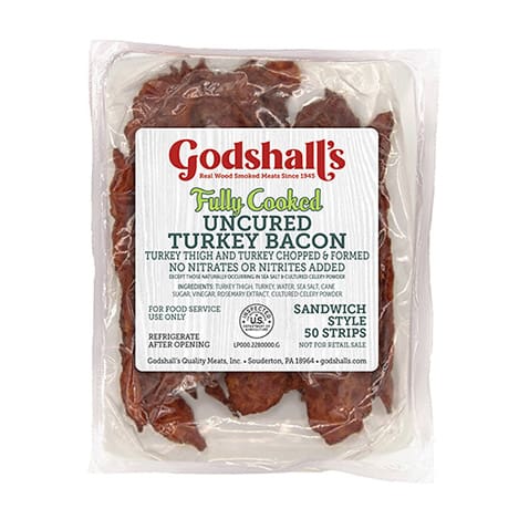 Read more about the article Fully Cooked Uncured Turkey Bacon (50 Count Sandwich Style)